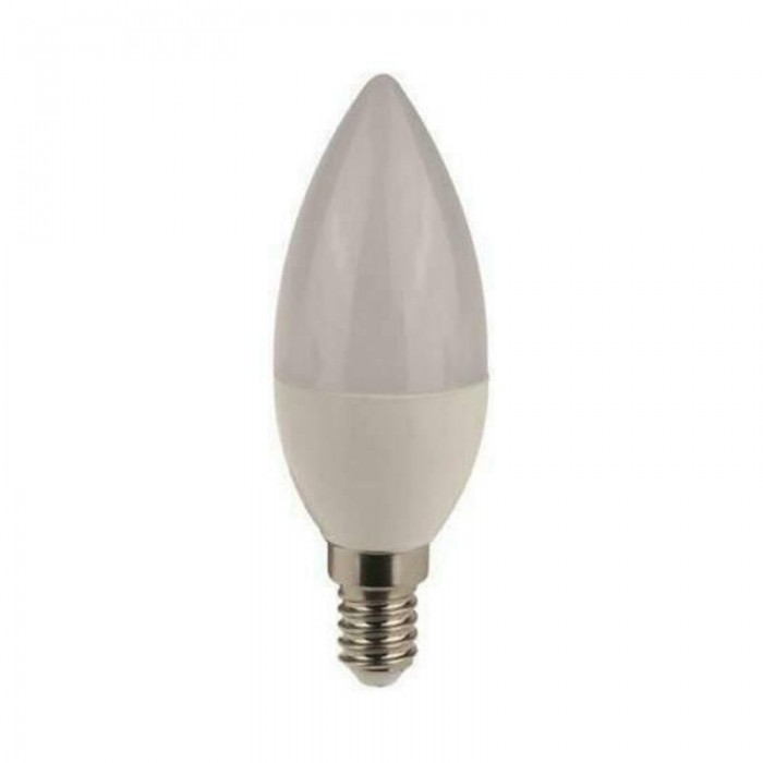 Eurolamp - Λάμπα LED για Ντουί E14 και Σχήμα C37 Θερμό Λευκό 690lumen - 180-77214