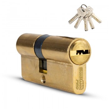 Bormann - BLK1054 Αφαλός για Τοποθέτηση σε Κλειδαριά 65mm Χρυσός με 5 Κλειδιά - 051275