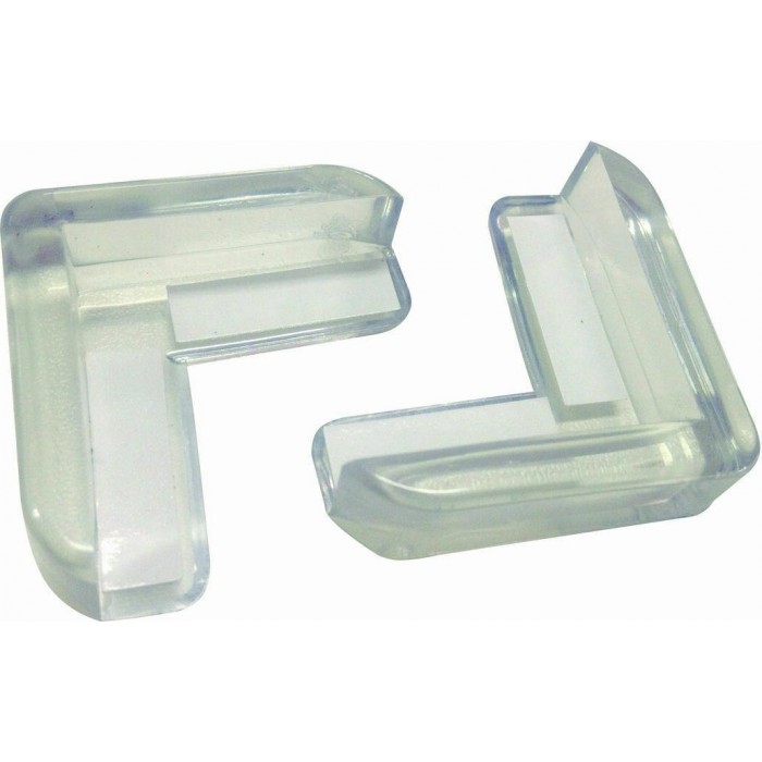 Ergo - Πλαστικά Διάφανα Προστατευτικά για Γωνίες με Αυτοκόλλητο 41x41x15mm 4ΤΜΧ - 570621.0000