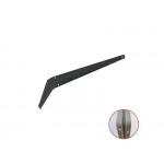 ΓΩΝΙΑ ΣΤΗΡΙΞΗΣ ΡΑΦΙΟΥ -ECO- ΜΕΤΑΛΛΙΚΗ ΜΑΥΡΗ 150x200mm - 580102.0010 