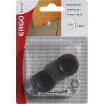 ERGO - STOP DOOR PLASTIC BLACK 28mm 2PCS - 570609.0000