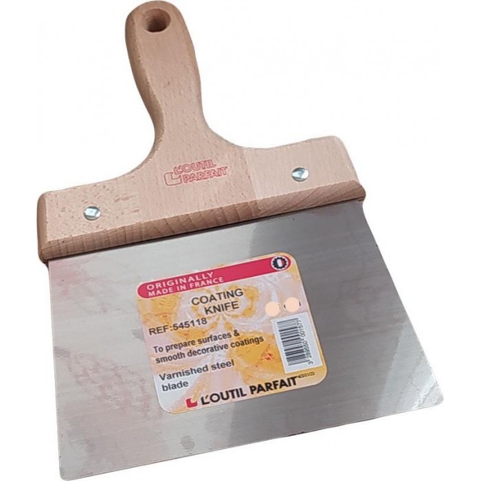 L Outil Parfait - Spatula with Inox Blade 12cm and Wooden Handle - 04952 L Outil Parfait - Spatula with Inox Blade 12cm and Wooden Handle - 04952