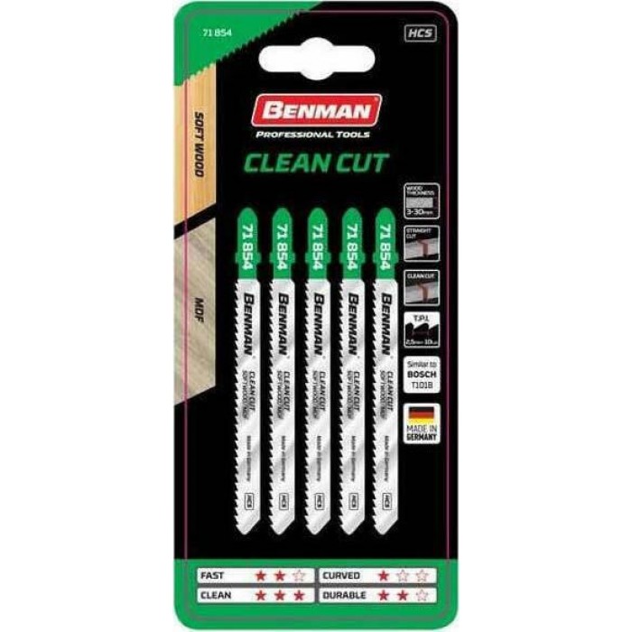 Benman - T101B Saw blades for MDF 100mm 5PCS - 71854 Benman - T101B Saw blades for MDF 100mm 5PCS - 71854