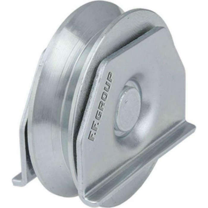 F.F. Group - Roller with Base and Bearing Metal 80mm - 25781 F.F. Group - Roller with Base and Bearing Metal 80mm - 25781