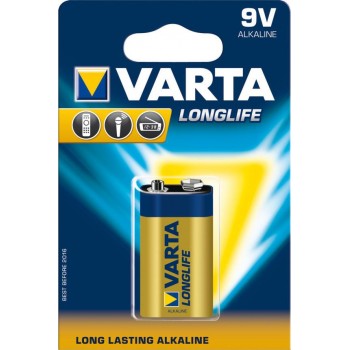 Varta - LongLife Αλκαλική Μπαταρία 9V 1ΤΜΧ - 33389