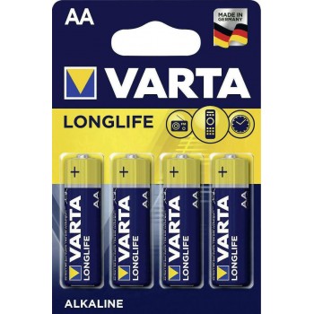 Varta - LR6 LongLife Alkaline Batteries AA 1,5V 4PCS - 33386
