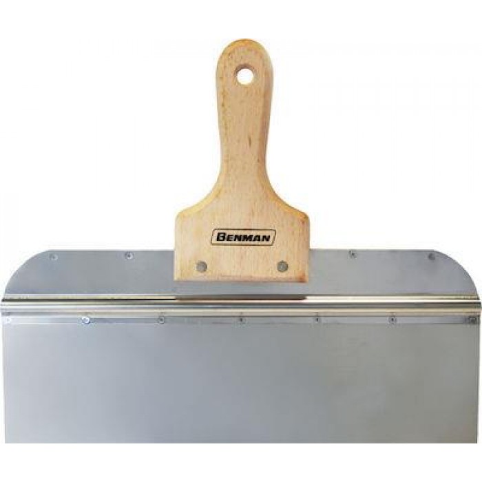 Benman - Spatuladore with Inox Blade 35cm and Wooden Handle - 70487 Benman - Spatuladore with Inox Blade 35cm and Wooden Handle - 70487