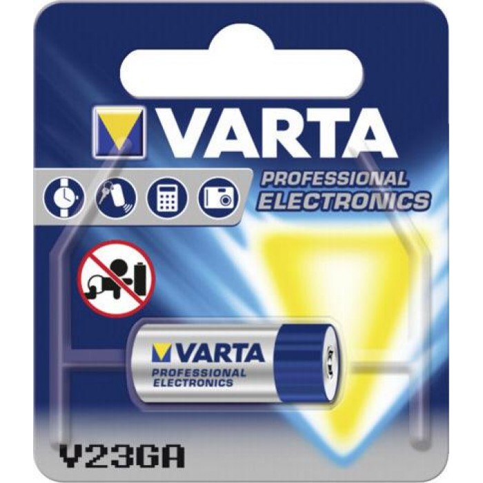 Varta - V23GA Profesional Electronics Alkaline Battery A23 12V 1PCS - 33401 Varta - V23GA Profesional Electronics Alkaline Battery A23 12V 1PCS - 33401