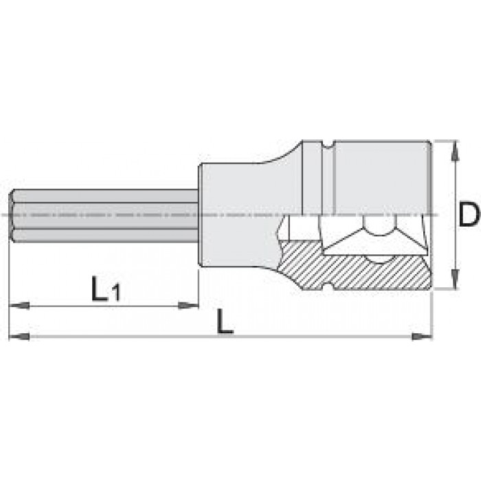 Unior - 192/2HXL Μακρύ Καρυδάκι με Μύτη ALLEN H6x100mm και Καρέ Υποδοχής 1/2inch - 603381 Unior - 192/2HXL Μακρύ Καρυδάκι με Μύτη ALLEN H6x100mm και Καρέ Υποδοχής 1/2inch - 603381