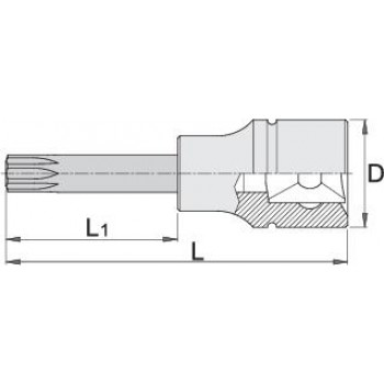 Unior - 192/2ZXL Μακρύ Καρυδάκι με Μύτη Spline , Μέγεθος M16 και Καρέ Υποδοχής 1/2inch - 620258 Unior - 192/2ZXL Μακρύ Καρυδάκι με Μύτη Spline , Μέγεθος M16 και Καρέ Υποδοχής 1/2inch - 620258