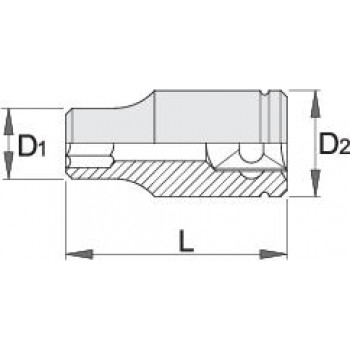 Unior - 191/1 Size E11 Size TORX Short Nut and 1/2inch Welcome Frame - 607142 Unior - 191/1 Size E11 Size TORX Short Nut and 1/2inch Welcome Frame - 607142