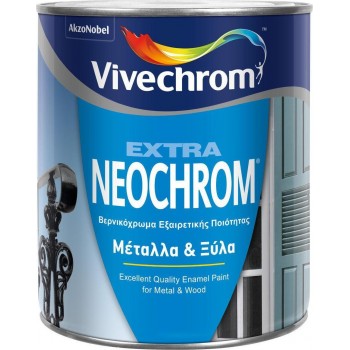 VIVECHROM - Extra Neochrom / Λευκό Βερνικόχρωμα για Μέταλλα και Ξύλα 5lt - 14228