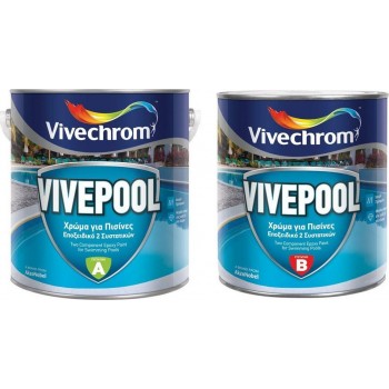 VIVECHROM - VivePool A+B / 2 Component Epoxy Solvent Paint for Pools Thalassi 3,75lt - 06512