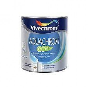 VIVECHROM - Aquachrom Eco / Οικολογική Ριπολίνη Νερού Υψηλής Ποιότητας Γυαλιστερό Λευκό 750ml - 81070