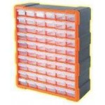 TACTIX Storage boxes plastic with 60 plastic drawers Diafana Krina 320638