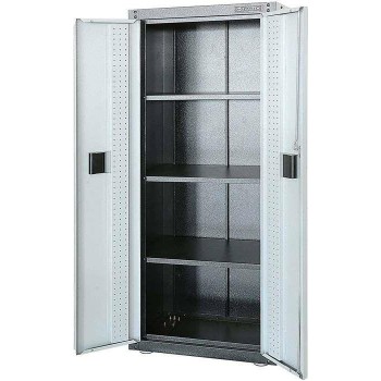 TACTIX metal double-leaf wardrobe with 3 shelves (326250) 67.5 X 40.5 X180Cm