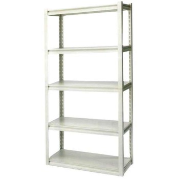TACTIX metallic Premium shelf with 5 melamine shelves (329005) 91, 5X46X183Cm