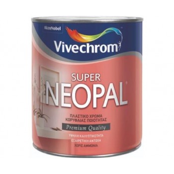 VIVECHROM - Super Neopal / Λευκό Πλαστικό Χρώμα Κορυφαίας Ποιότητας 750ml - 31891