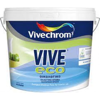 VIVECHROM - Vive Eco / Οικολογικό Πλαστικά Χρώμα Εσωτερικής Χρήσης Λευκό 9lt - 70654