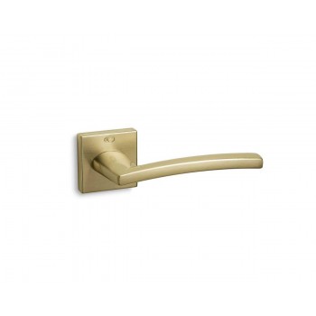 CONVEX - 925 ROR PAIR OF DOOR HANDLES WITH ROSETTE AND KEY MOUTHPIECES MATTE SERUM - 925-S26S26
