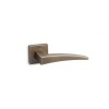 CONVEX - 775 ROR PAIR OF DOOR HANDLES WITH ROSETTE AND MATT ANTIQUE KEY MOUTHPIECES - 775-S73S73