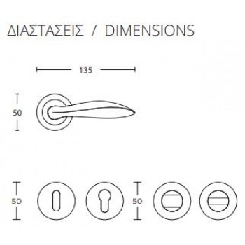 CONVEX - 625 ROR ΖΕΥΓΟΣ ΧΕΙΡΟΛΑΒΩΝ ΠΟΡΤΑΣ ΜΕ ΡΟΖΕΤΑ ΚΑΙ ΕΠΙΣΤΟΜΙΑ ΚΛΕΙΔΙΟΥ ΜΑΤ ΟΡΟ / ΟΡΟ - 625-S26S16 CONVEX - 625 ROR ΖΕΥΓΟΣ ΧΕΙΡΟΛΑΒΩΝ ΠΟΡΤΑΣ ΜΕ ΡΟΖΕΤΑ ΚΑΙ ΕΠΙΣΤΟΜΙΑ ΚΛΕΙΔΙΟΥ ΜΑΤ ΟΡΟ / ΟΡΟ - 625-S26S16