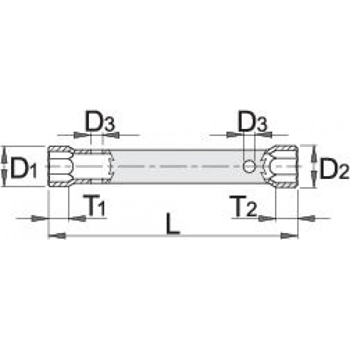 UNIOR - 215/2 Tube wrench 20x22mm - 600705 UNIOR - 215/2 Tube wrench 20x22mm - 600705
