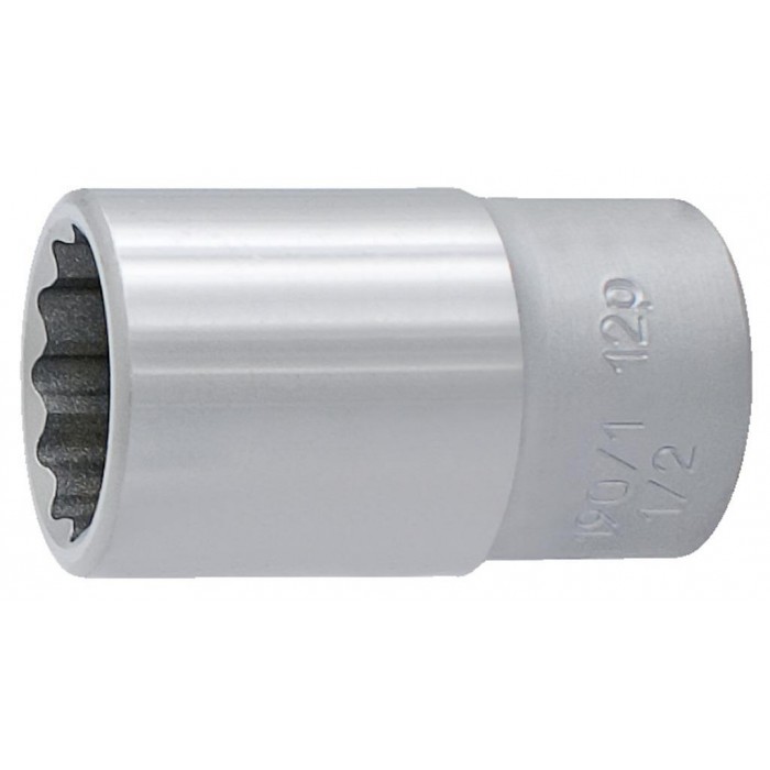 UNIOR - 190/1 Καρυδάκι Πολύσφηνο Νo 19/32inch με Καρέ Υποδοχής 1/2inch - 609370