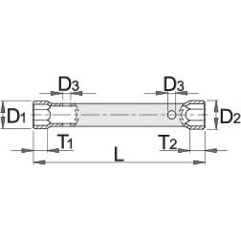 UNIOR - 215/2 Key Tubular 27x32mm - 600709 UNIOR - 215/2 Key Tubular 27x32mm - 600709