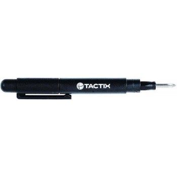 TACTIX Screwdriver Pocket Pen 4 in 1 Cr-V straight and cross (Phillips) plastic 545239