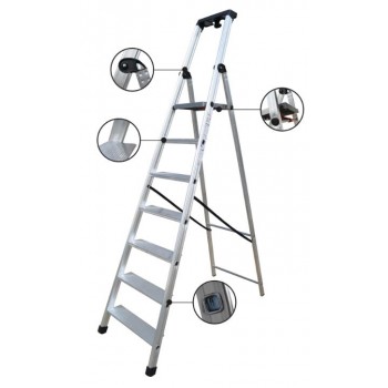 Profal - MAX110 Aluminum Ladder with Step 2+1 11cm - 304103