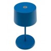 Zafferano - Olivia Mini Table Lamp Rechargeable Φ11x22cm Led 2,2W Capri Blue - LD0860K3
