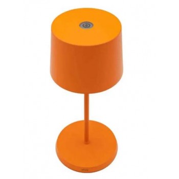 Zafferano - Olivia Mini Table Lamp Rechargeable Φ11x22cm Led 2,2W Orange - LD0860Z3