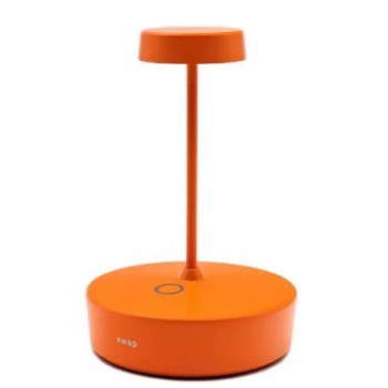 Zafferano - Table Lamp Rechargeable Swap Mini Φ10x14,8cm Led 2W IP65 Orange - LD1011Z3