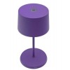 Zafferano - Olivia Mini Table Lamp Rechargeable Φ11x22cm Led 2,2W Lilac - LD0860L3