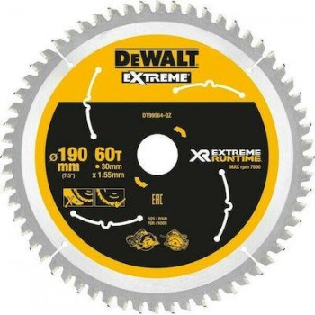 DEWALT - ΔΙΑΜΑΝΤΟΔΙΣΚΟΣ FLEXVOLT XR 190X1.5X30MM 60 ΔΟΝΤΙΩΝ - DT99564 DEWALT - ΔΙΑΜΑΝΤΟΔΙΣΚΟΣ FLEXVOLT XR 190X1.5X30MM 60 ΔΟΝΤΙΩΝ - DT99564
