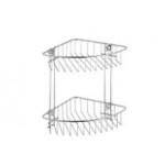 WENKO - ΜΕΤΑΛΛΙΚΗ ΕΠΙΤΟΙΧΙΑ ΓΩΝΙΑΚΗ ΡΑΓΑ ΜΠΑΝΙΟΥ 2 ΕΠΙΠΕΔΩΝ ΧΡΩΜΙΟ - 206401121