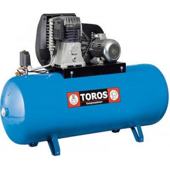 Toros - Τριφασικός Αεροσυμπιεστής με Ισχύ 7.5hp και Αεροφυλάκιο 500lt - 602021