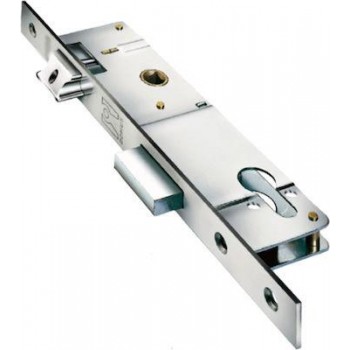 Domus - Recessed Lock with Adjustable Tongue Silver 25mm - 91125T