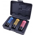 Benman - ΣΕΤ Καρυδάκια Αέρος Εξάγωνα Μακριά με Καρέ Υποδοχής 1/2inch 3ΤΜΧ - 71071