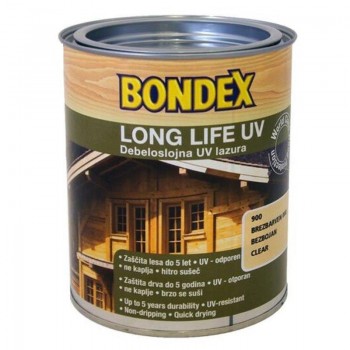Bondex - Long Life UV / Βερνίκι Εμποτισμού Νερού Άχρωμο Σατινέ 750ml - 23290