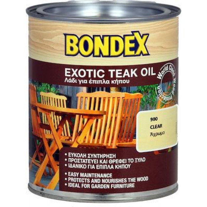 Bondex - Exotic Teak Oil / Άχρωμο Λάδι Τικ 750ml - 54911