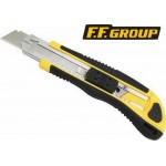 F.F. Group - Automatic Carpet Cutter with 1+4 Replacement Blades 18mm - 23143