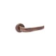 CONVEX - 2435 ROR PAIR OF DOOR HANDLES WITH ROSETTE AND KEY MOUTHPIECES MATT ANTIQUE - 2435-S73S73