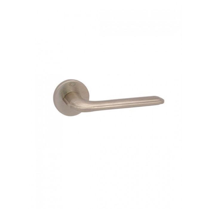 CONVEX - 2415 ROR PAIR OF DOOR HANDLES WITH MATT BRASS ROSETTE AND KEY MOUTHPIECES - 2415-S02S02