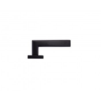 CONVEX - 2425 ROR PAIR OF DOOR HANDLES WITH ROSETTE AND KEY MOUTHPIECES MATT BLACK - 2425-S19S19 CONVEX - 2425 ROR PAIR OF DOOR HANDLES WITH ROSETTE AND KEY MOUTHPIECES MATT BLACK - 2425-S19S19