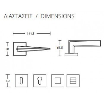 CONVEX - 2425 ROR ΖΕΥΓΟΣ ΧΕΙΡΟΛΑΒΩΝ ΠΟΡΤΑΣ ΜΕ ΡΟΖΕΤΑ ΚΑΙ ΕΠΙΣΤΟΜΙΑ ΚΛΕΙΔΙΟΥ ΧΡΩΜΙΟ - 2425-S04S04 CONVEX - 2425 ROR ΖΕΥΓΟΣ ΧΕΙΡΟΛΑΒΩΝ ΠΟΡΤΑΣ ΜΕ ΡΟΖΕΤΑ ΚΑΙ ΕΠΙΣΤΟΜΙΑ ΚΛΕΙΔΙΟΥ ΧΡΩΜΙΟ - 2425-S04S04