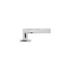 CONVEX - 2425 ROR PAIR OF DOOR HANDLES WITH ROSETTE AND KEY MOUTHPIECES CHROME - 2425-S04S04