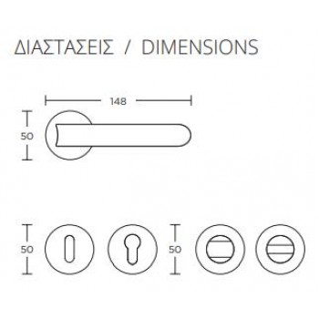CONVEX - 2215 ROR ΖΕΥΓΟΣ ΧΕΙΡΟΛΑΒΩΝ ΠΟΡΤΑΣ ΜΕ ΡΟΖΕΤΑ ΚΑΙ ΕΠΙΣΤΟΜΙΑ ΚΛΕΙΔΙΟΥ ΜΑΤ ΧΡΩΜΙΟ - 2215-S24S24 CONVEX - 2215 ROR ΖΕΥΓΟΣ ΧΕΙΡΟΛΑΒΩΝ ΠΟΡΤΑΣ ΜΕ ΡΟΖΕΤΑ ΚΑΙ ΕΠΙΣΤΟΜΙΑ ΚΛΕΙΔΙΟΥ ΜΑΤ ΧΡΩΜΙΟ - 2215-S24S24