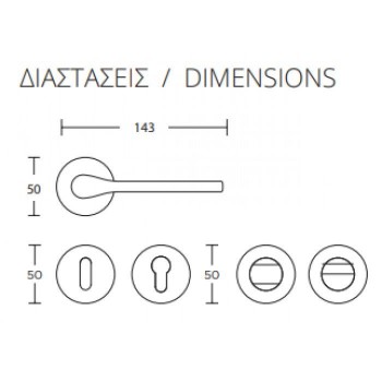CONVEX - 1515 ROR ΖΕΥΓΟΣ ΧΕΙΡΟΛΑΒΩΝ ΠΟΡΤΑΣ ΜΕ ΡΟΖΕΤΑ ΚΑΙ ΕΠΙΣΤΟΜΙΑ ΚΛΕΙΔΙΟΥ ΜΑΤ ΧΡΩΜΙΟ - 1515-S24S24 CONVEX - 1515 ROR ΖΕΥΓΟΣ ΧΕΙΡΟΛΑΒΩΝ ΠΟΡΤΑΣ ΜΕ ΡΟΖΕΤΑ ΚΑΙ ΕΠΙΣΤΟΜΙΑ ΚΛΕΙΔΙΟΥ ΜΑΤ ΧΡΩΜΙΟ - 1515-S24S24